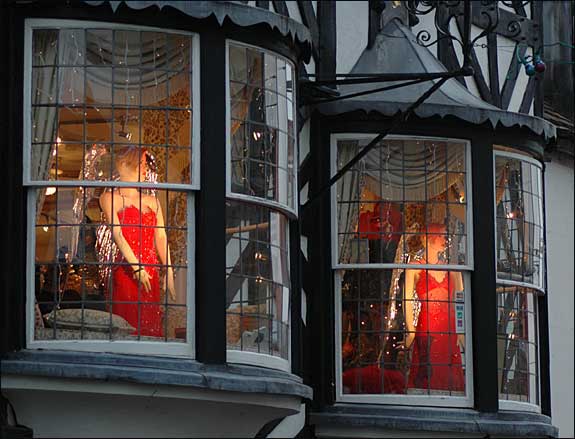 Ladies in Red, Ludlow, Shropshire, January 25th, 2005